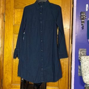 Denim shirt dress